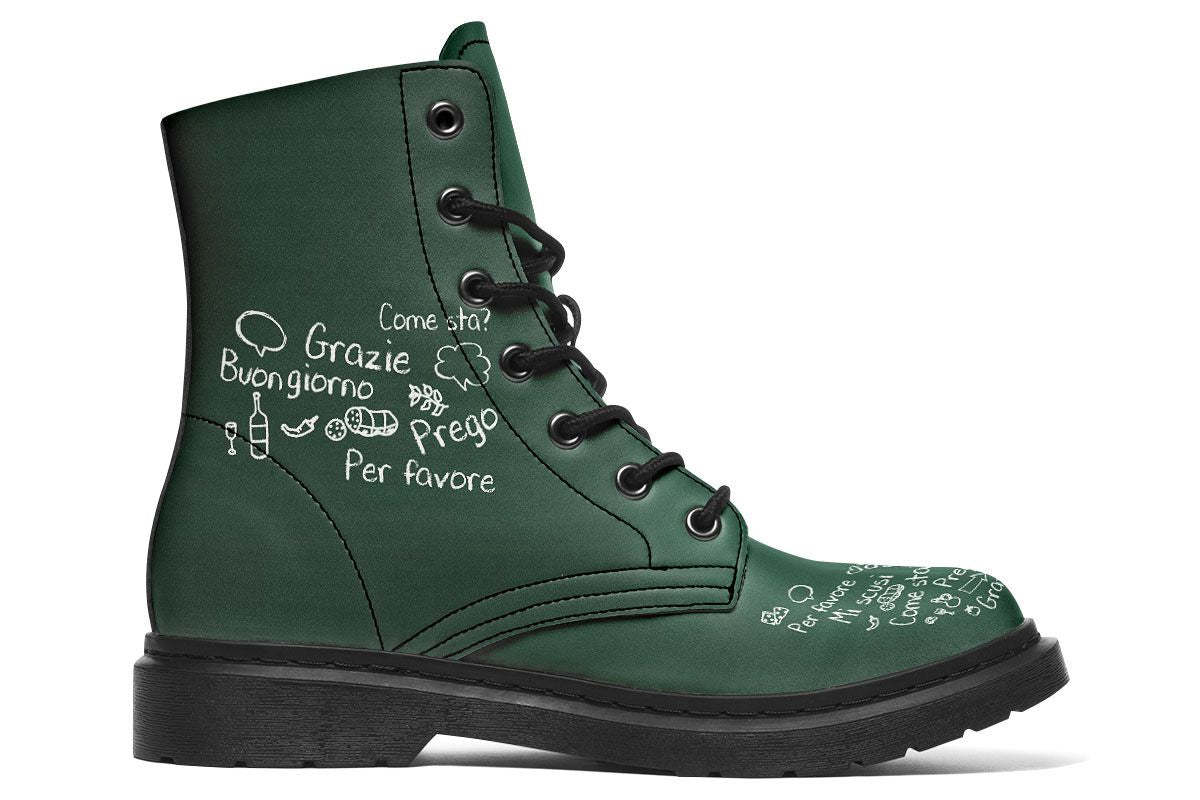 Italian Chalk Board Boots