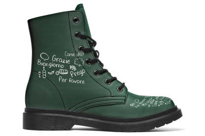 Italian Chalk Board Boots