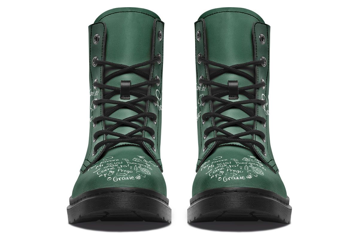 Italian Chalk Board Boots