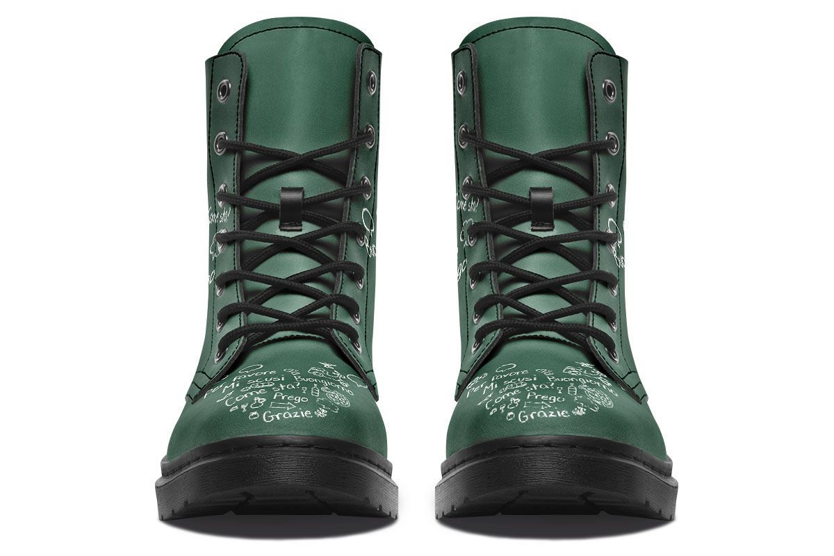 Italian Chalk Board Boots