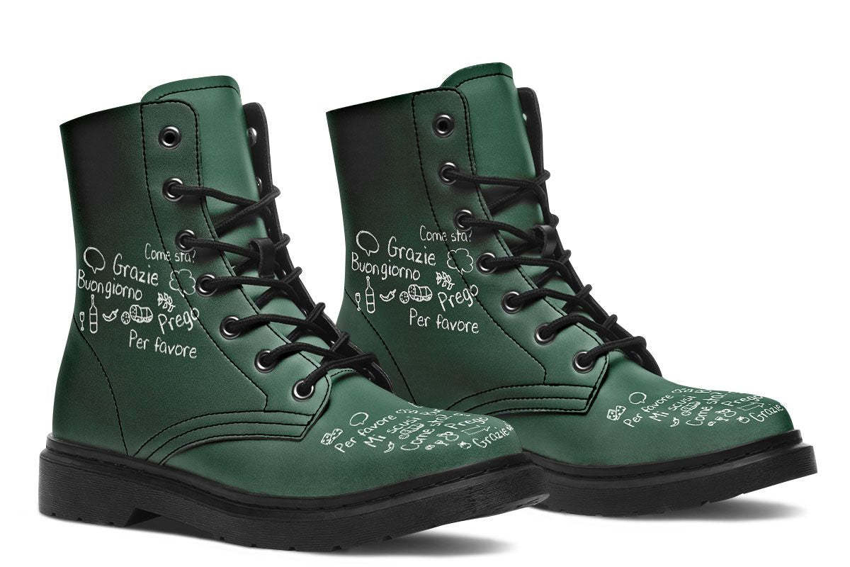 Italian Chalk Board Boots