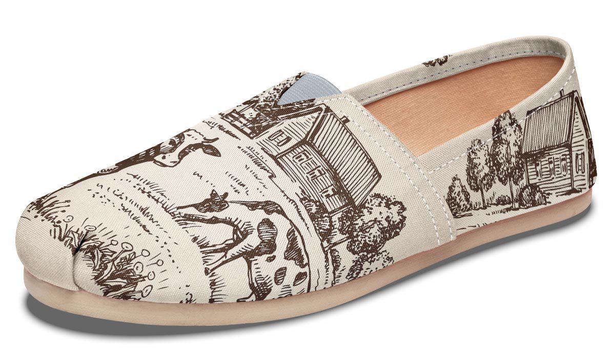 Cow Farm Casual Shoes