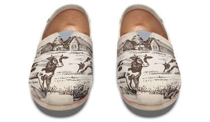 Cow Farm Casual Shoes