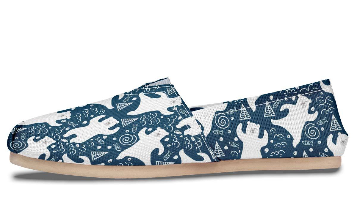 Cute Polar Bears Casual Shoes