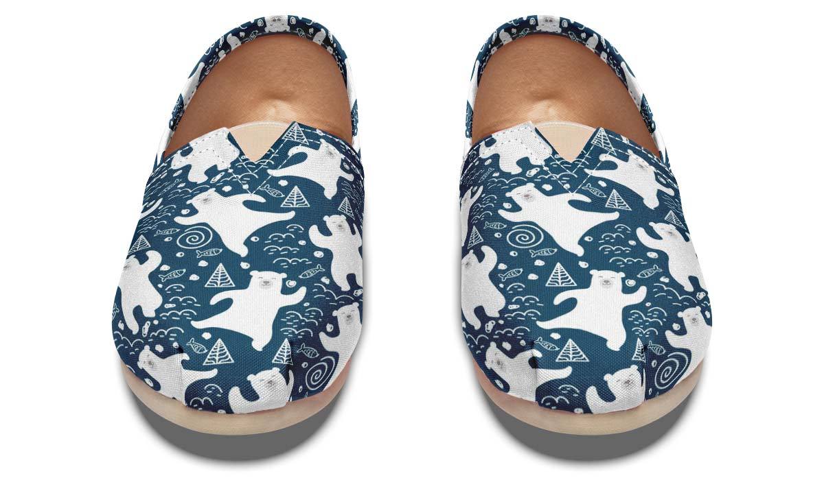 Cute Polar Bears Casual Shoes