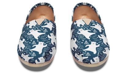 Cute Polar Bears Casual Shoes