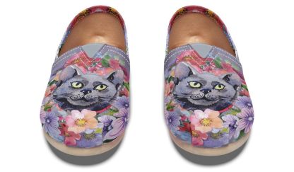 Floral Cat Casual Shoes