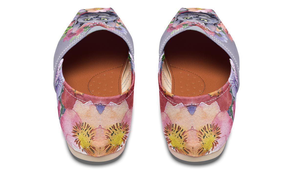 Floral Cat Casual Shoes