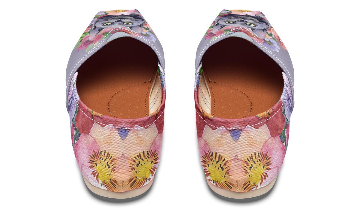 Floral Cat Casual Shoes