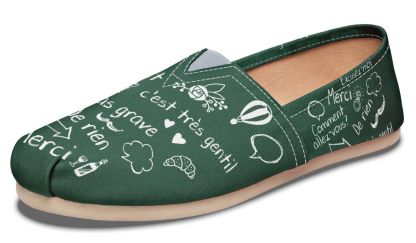 French Chalk Board Casual Shoes