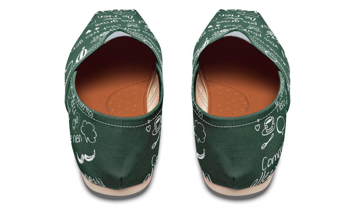 French Chalk Board Casual Shoes