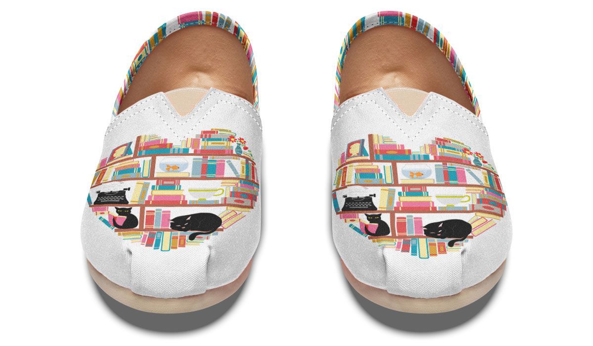 Cat Heart Books Casual Shoes