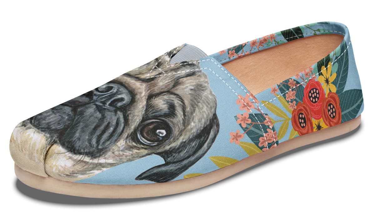 Joyful Pug Casual Shoes