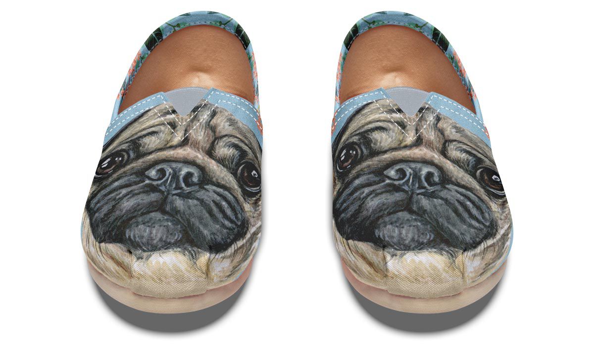 Joyful Pug Casual Shoes