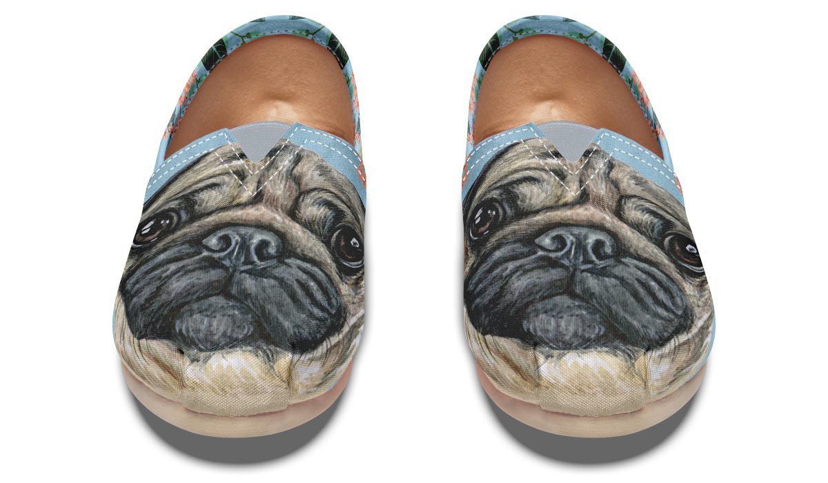 Joyful Pug Casual Shoes
