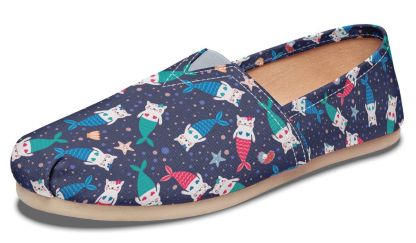 Mermaid Cat Casual Shoes