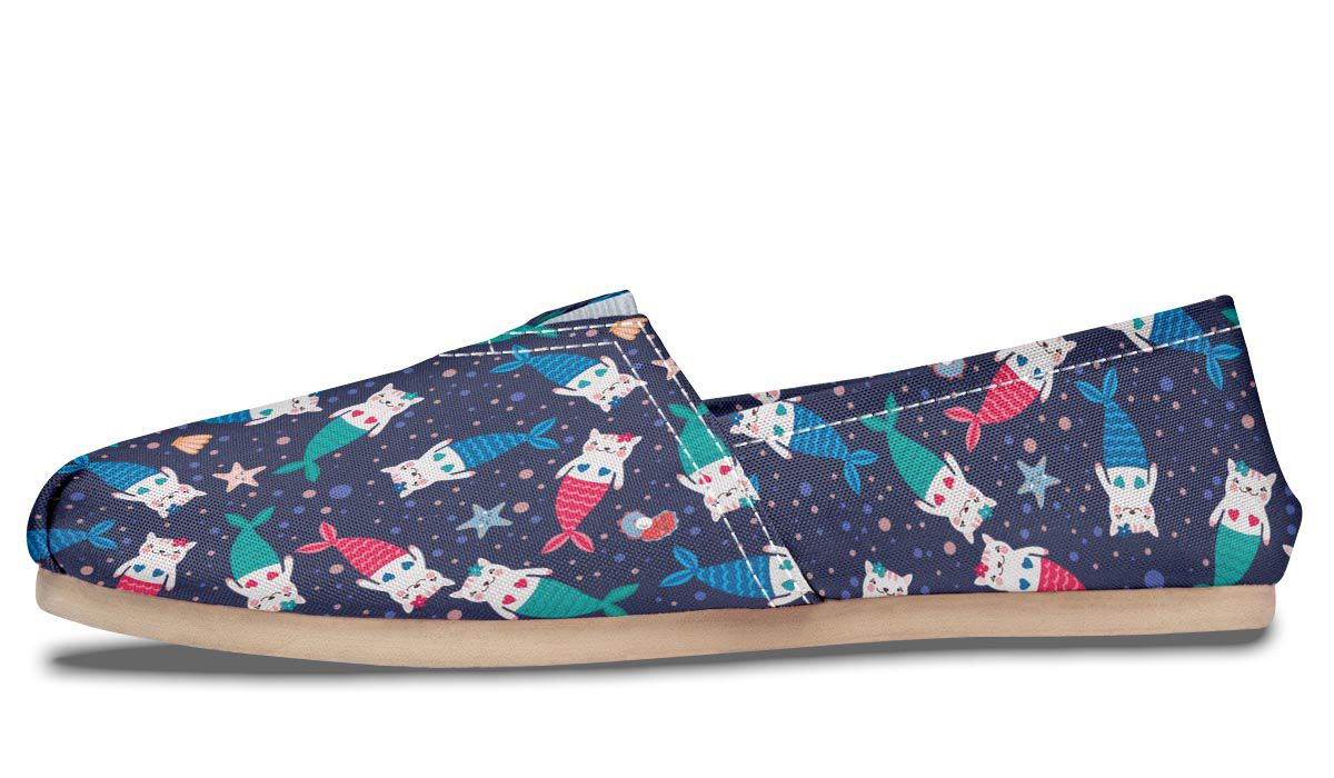 Mermaid Cat Casual Shoes