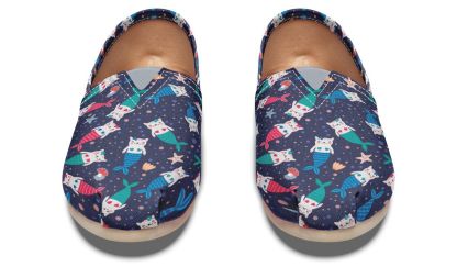 Mermaid Cat Casual Shoes