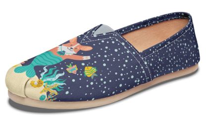 Mermaid Corgi Casual Shoes