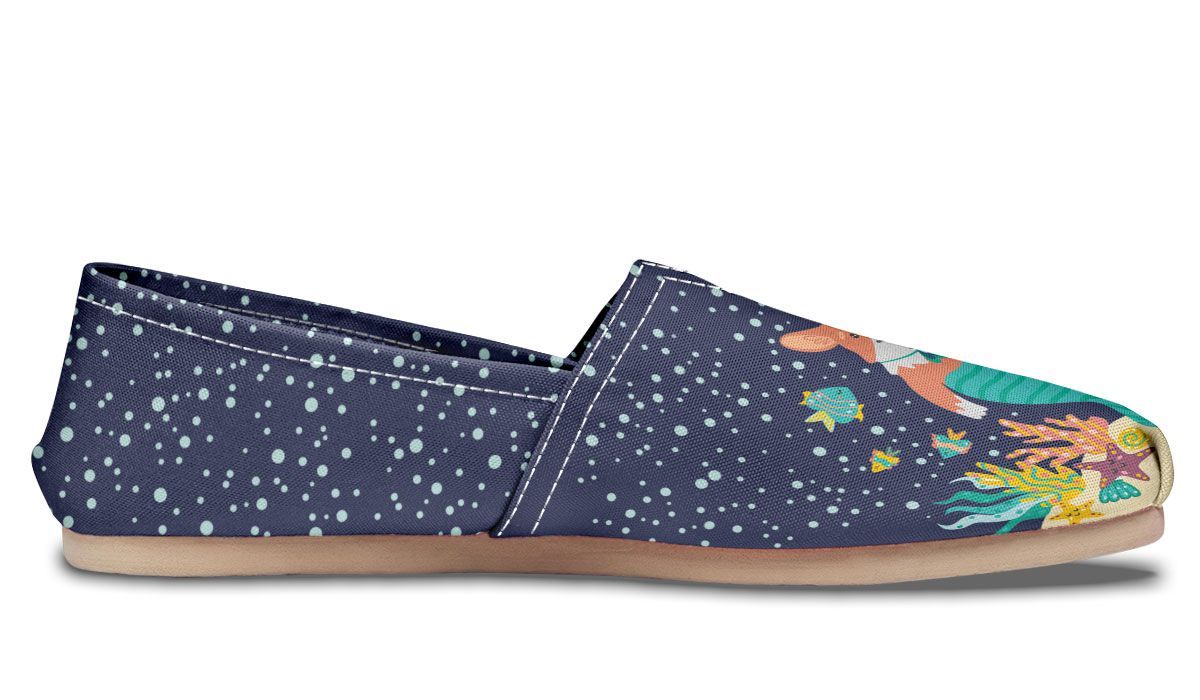 Mermaid Corgi Casual Shoes