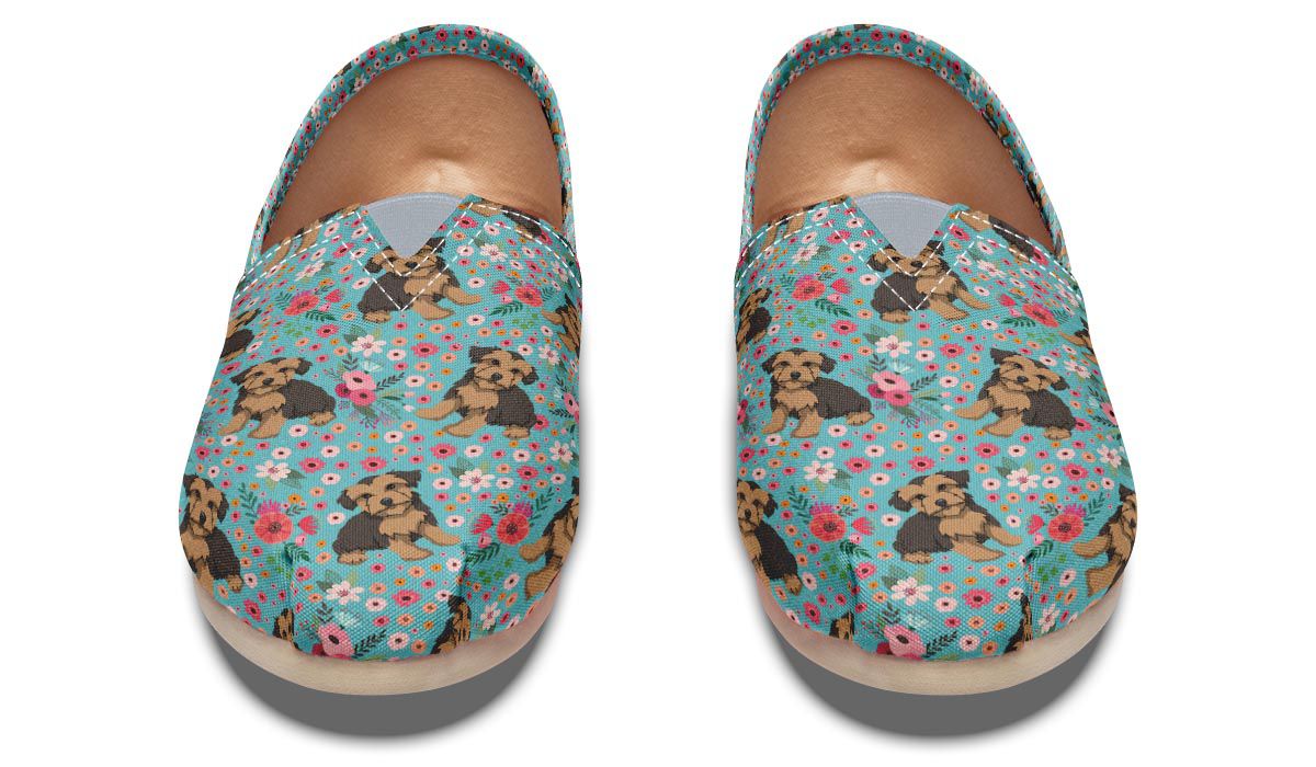 Morkie Flower Casual Shoes
