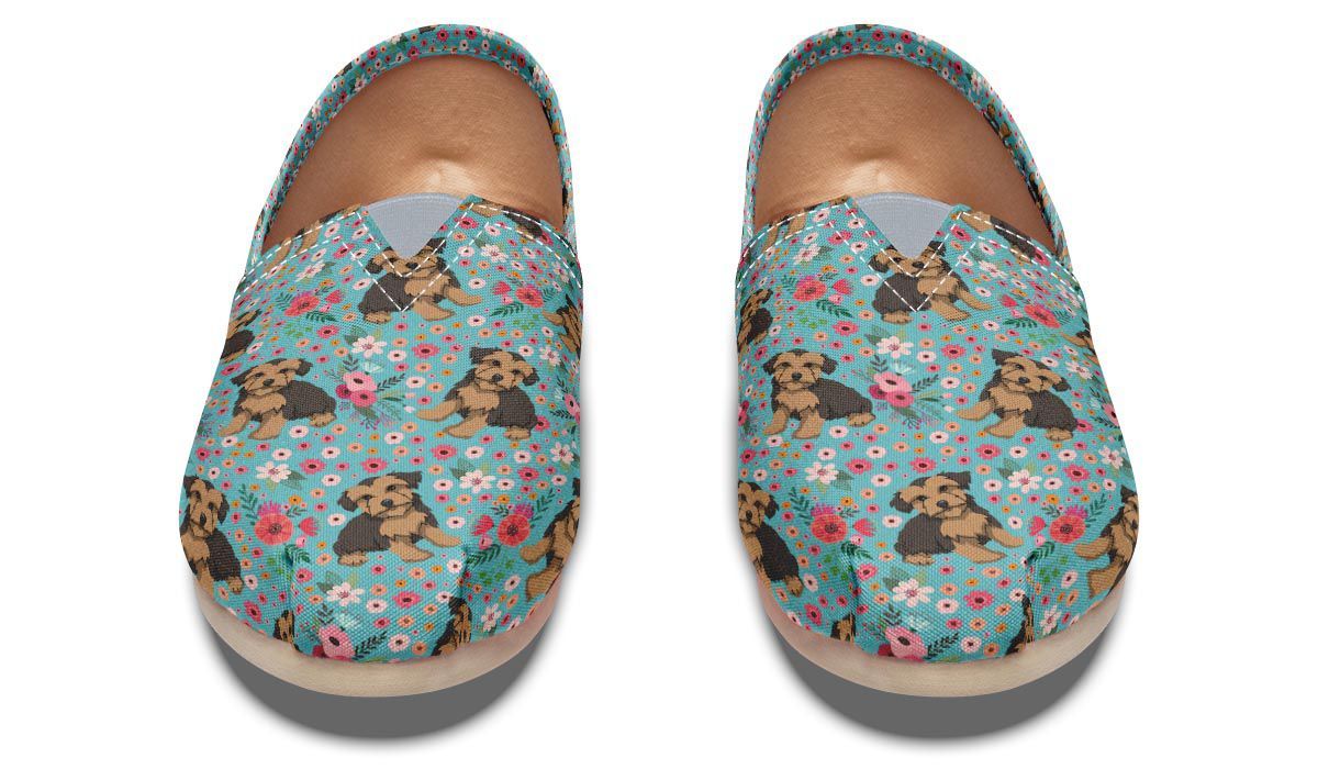 Morkie Flower Casual Shoes