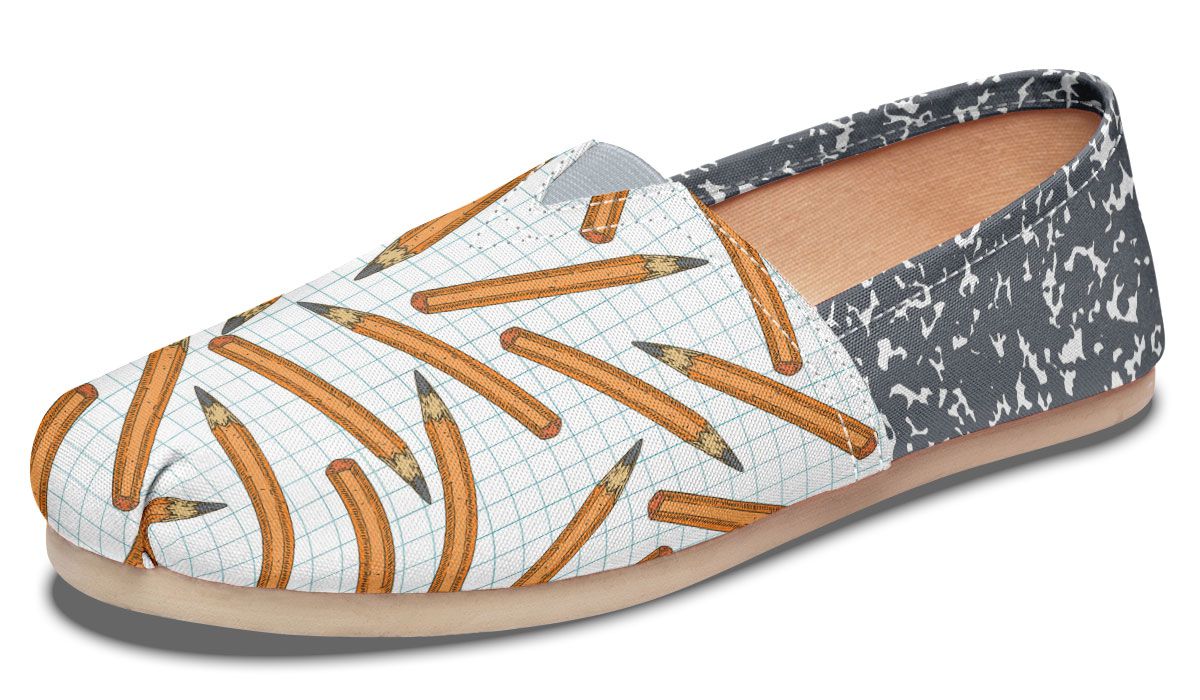 Pencil Composition Notebook Casual Shoes