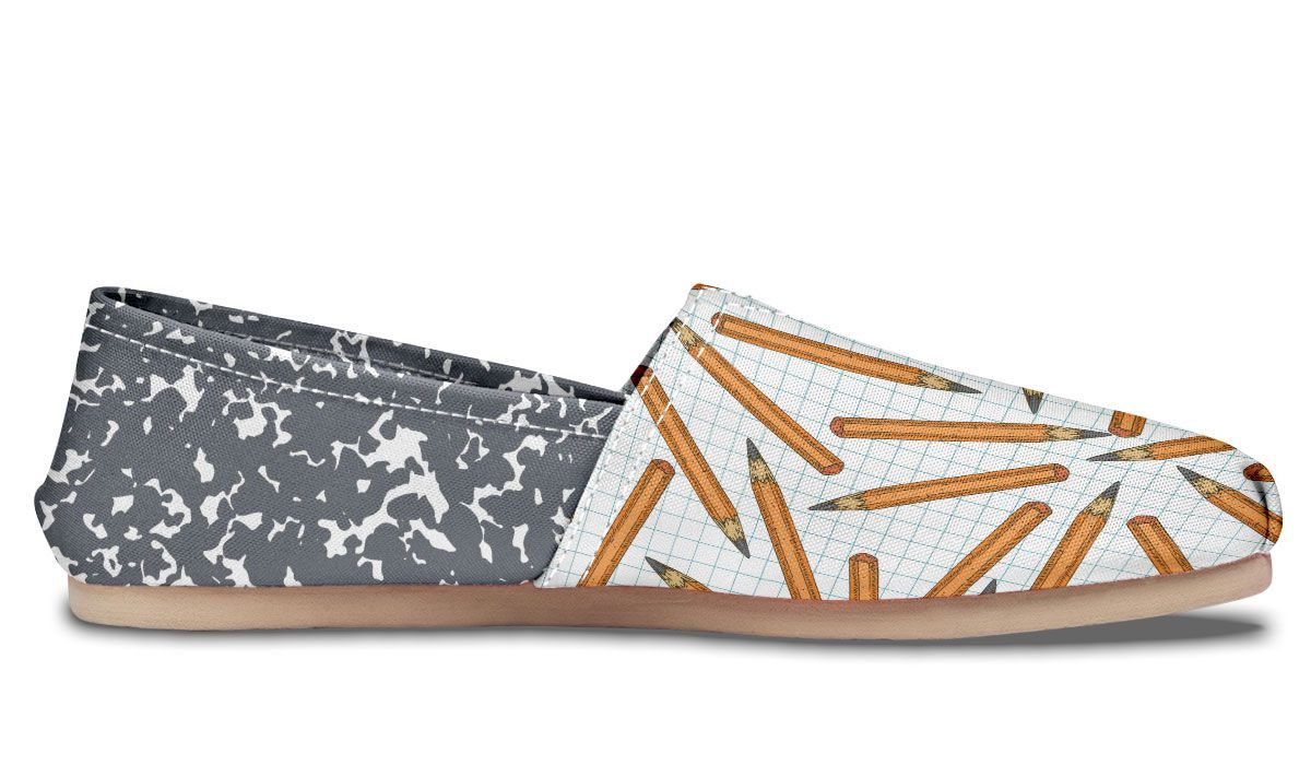 Pencil Composition Notebook Casual Shoes