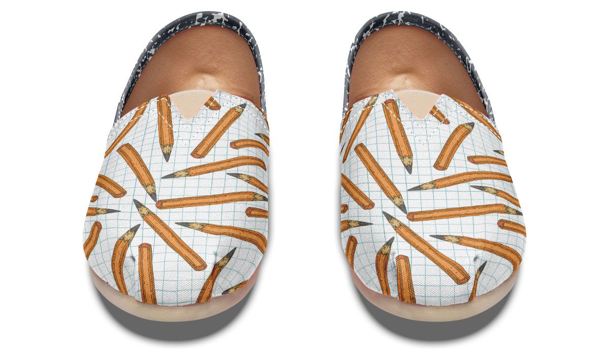 Pencil Composition Notebook Casual Shoes