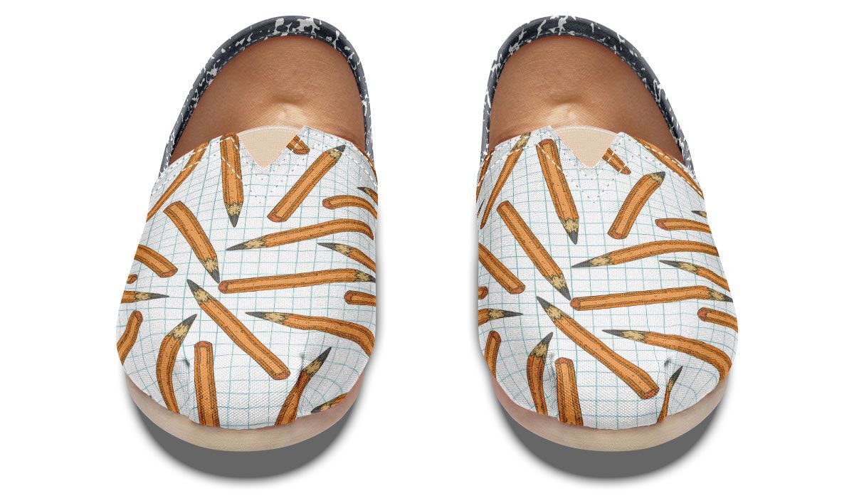 Pencil Composition Notebook Casual Shoes