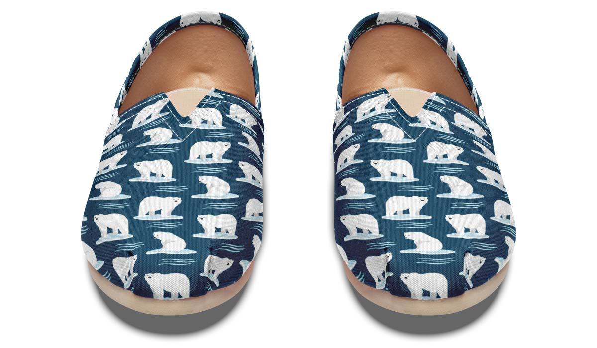 Polar Bear Pattern Casual Shoes