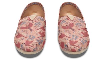 Red Cardinals Pattern Casual Shoes
