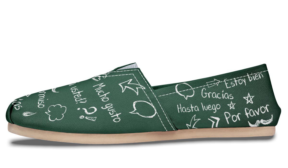 Spanish Chalkboard Casual Shoes