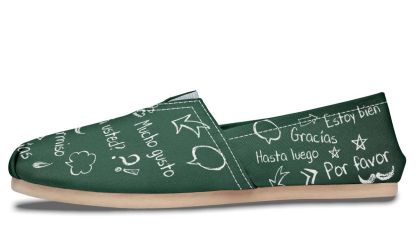 Spanish Chalkboard Casual Shoes