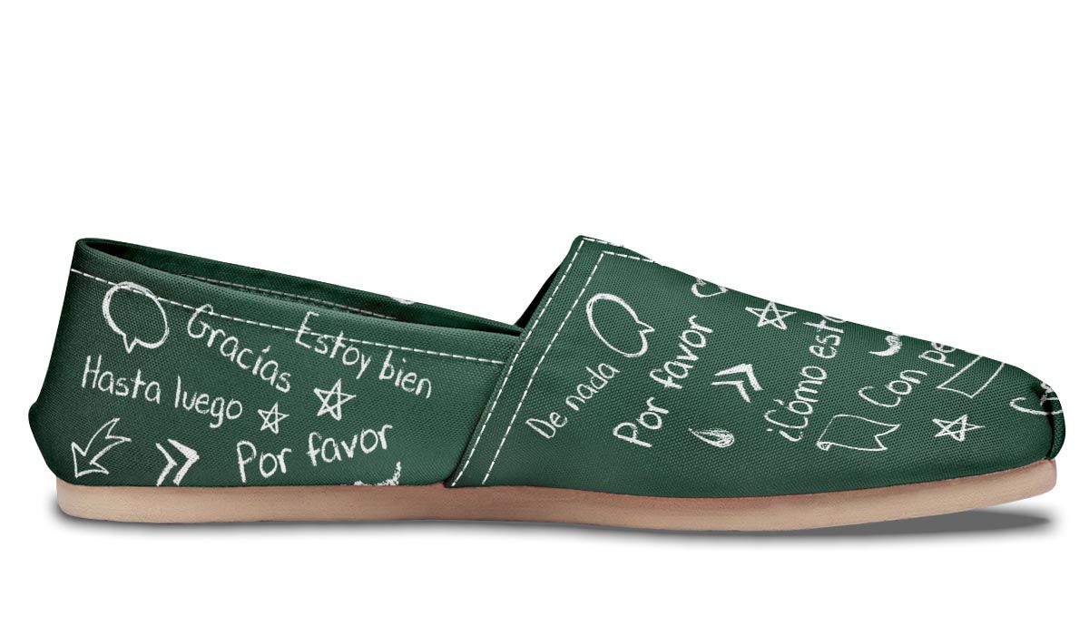 Spanish Chalkboard Casual Shoes