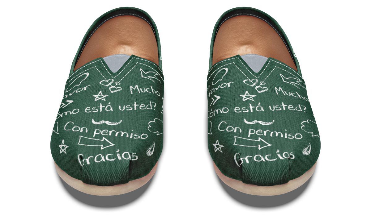 Spanish Chalkboard Casual Shoes