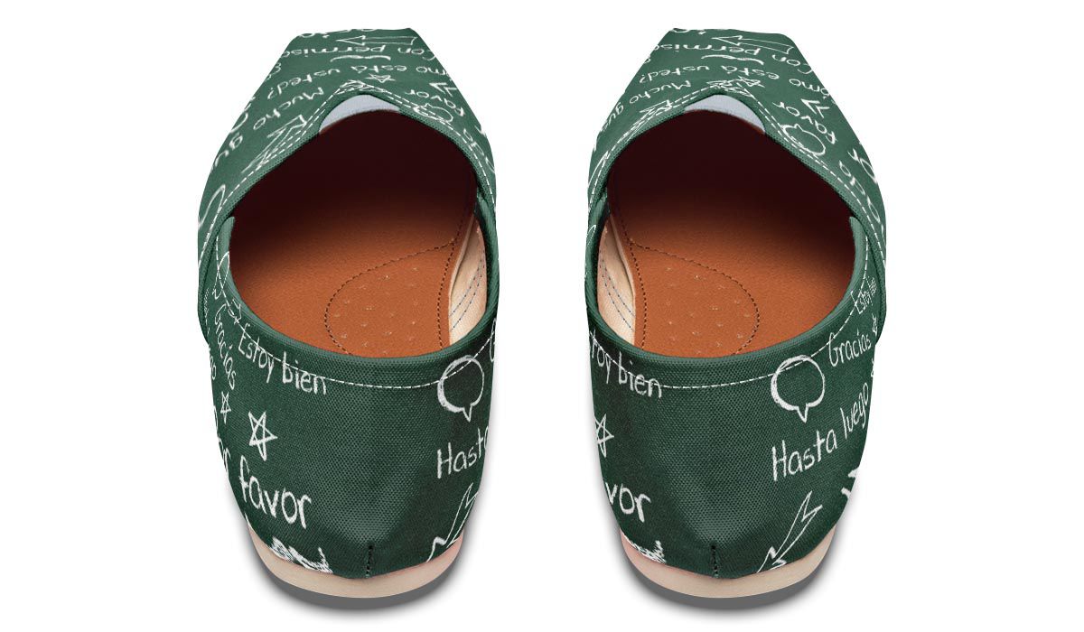 Spanish Chalkboard Casual Shoes