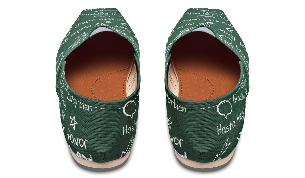 Spanish Chalkboard Casual Shoes