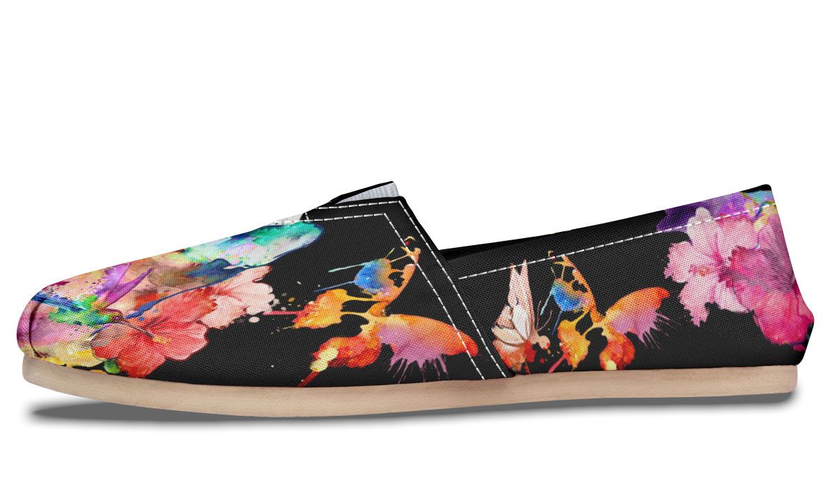 Watercolor Cat Siamese Casual Shoes