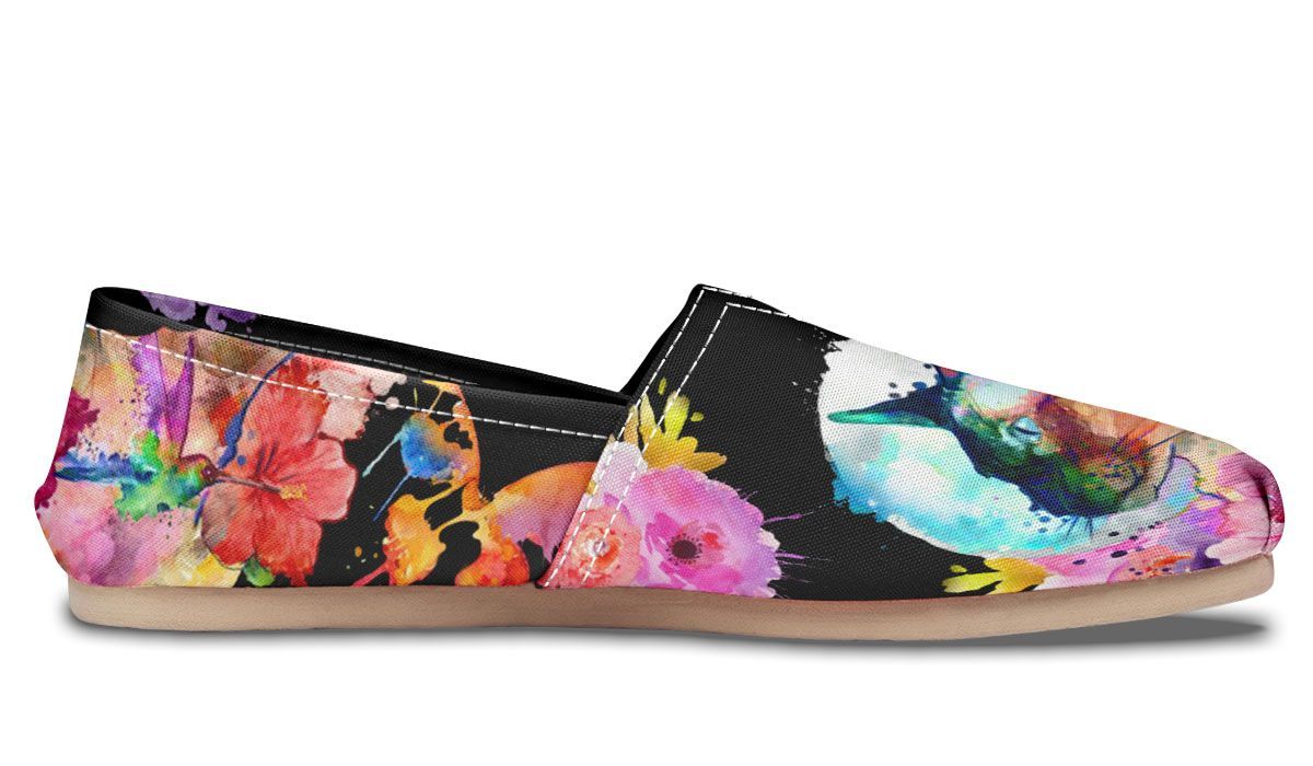 Watercolor Cat Siamese Casual Shoes