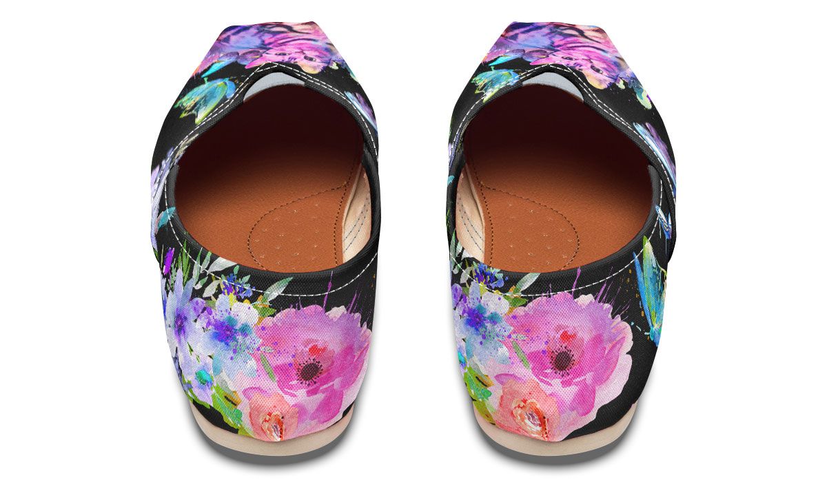 Watercolor Cat Tabby Casual Shoes