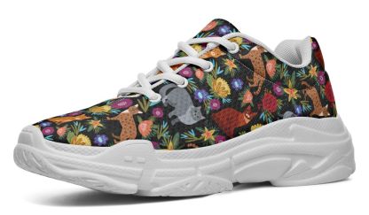 Cat Flower Chunky Sneakers