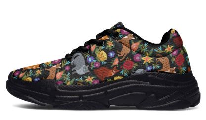 Cat Flower Chunky Sneakers