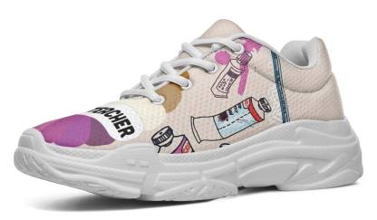 Colorful Art Teacher Chunky Sneakers