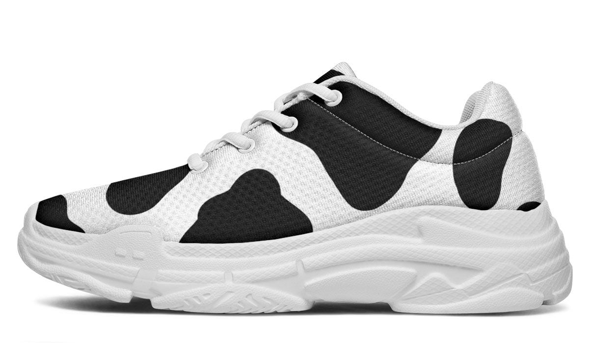 Cow Print Chunky Sneakers