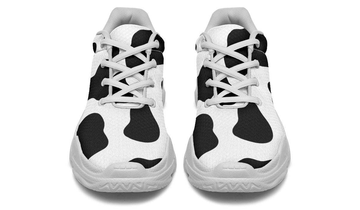 Cow Print Chunky Sneakers