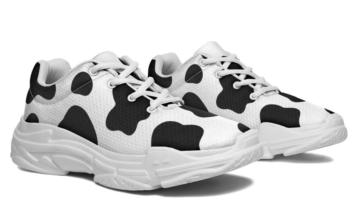 Cow Print Chunky Sneakers