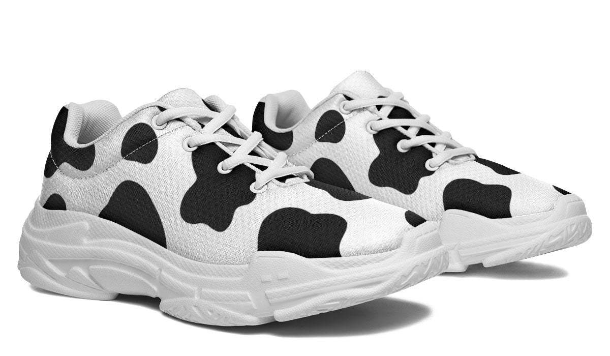 Cow Print Chunky Sneakers