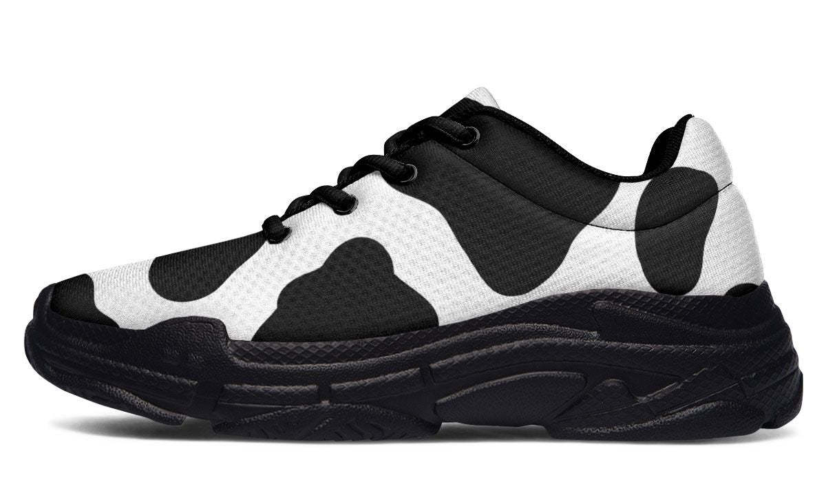 Cow Print Chunky Sneakers
