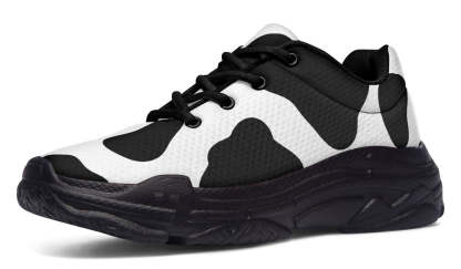 Cow Print Chunky Sneakers